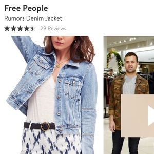 Free People Rumors Denim Jacket